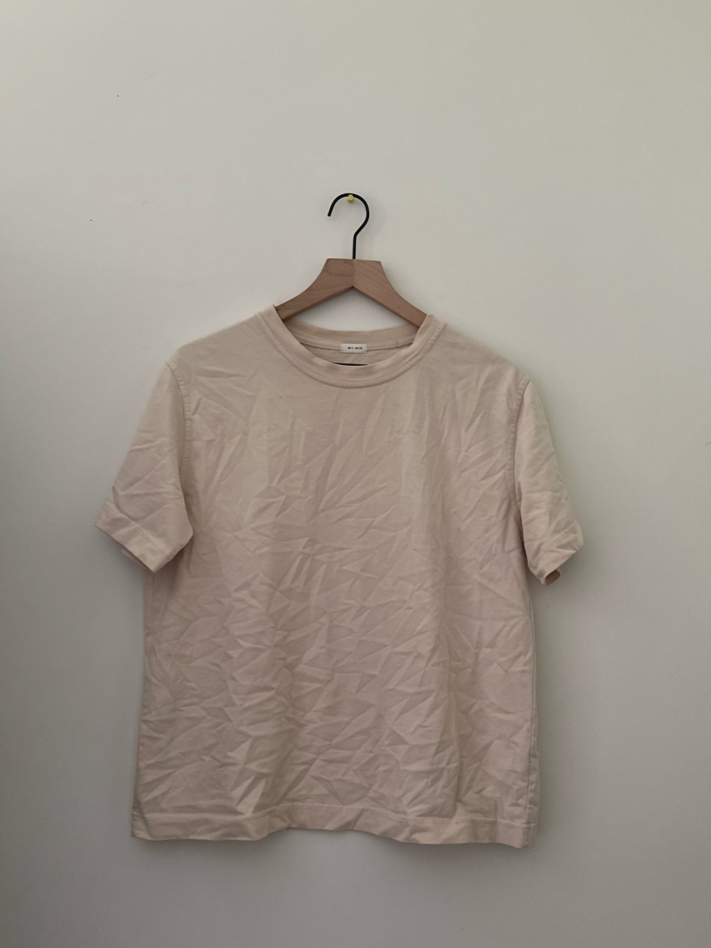 Essential Short Sleeve Crew in Light Beige